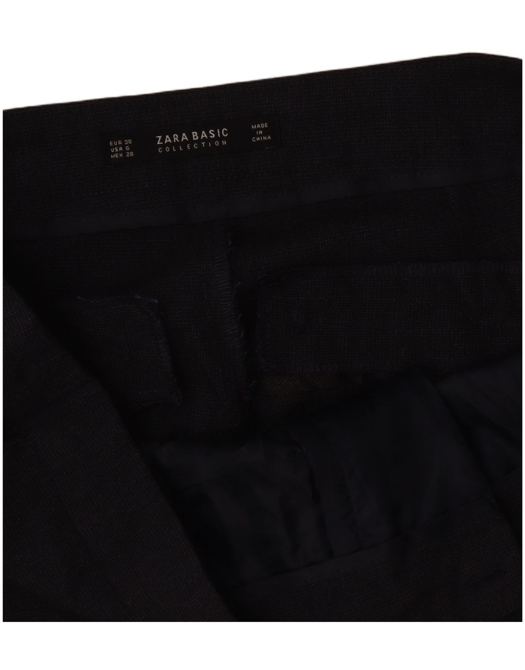 Pantaloni da abito slim da donna Zara EU 38 Small W28 L27 Grigio