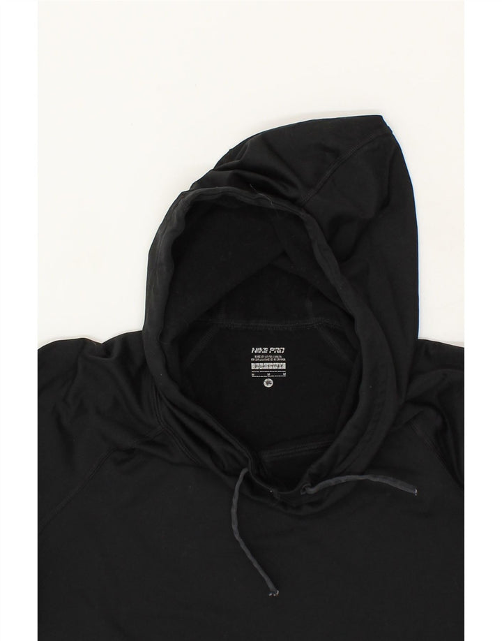 NIKE Womens Dri Fit Hoodie Jumper UK 12 Medium Black Polyester Vintage Nike and Second-Hand Nike from Messina Hembry 