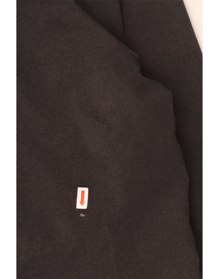 THE NORTH FACE Giacca antipioggia da donna con cappuccio UK 14 Poliestere grigio medio