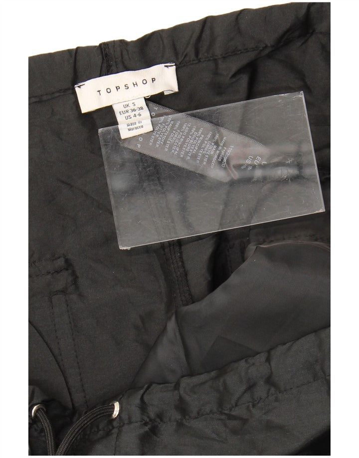 Pantaloni da tuta da donna Topshop UK 10 piccoli poliestere nero