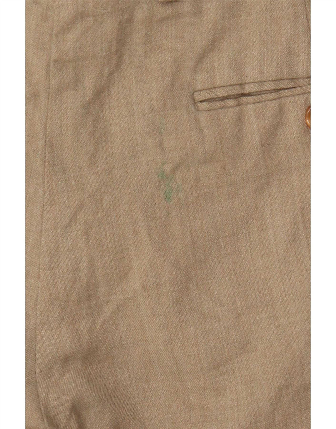 Pantaloni da abito con pegged Marks & Spencer da uomo St. Michael Crop W32 L26 Beige