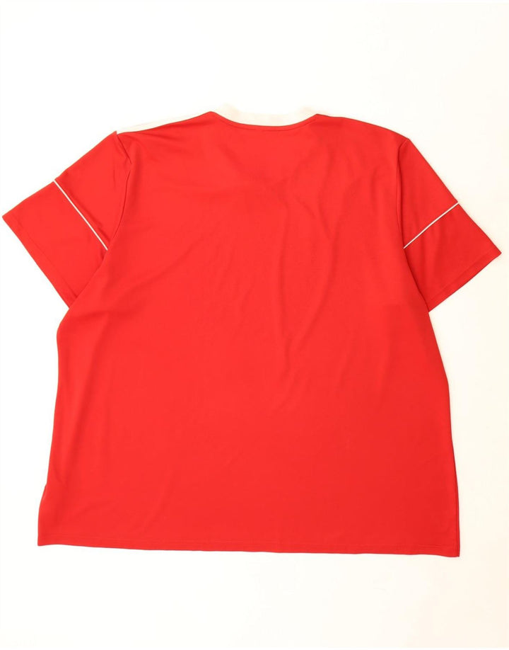 T-shirt Adidas Aeroready da uomo Top 3XL poliestere rosso