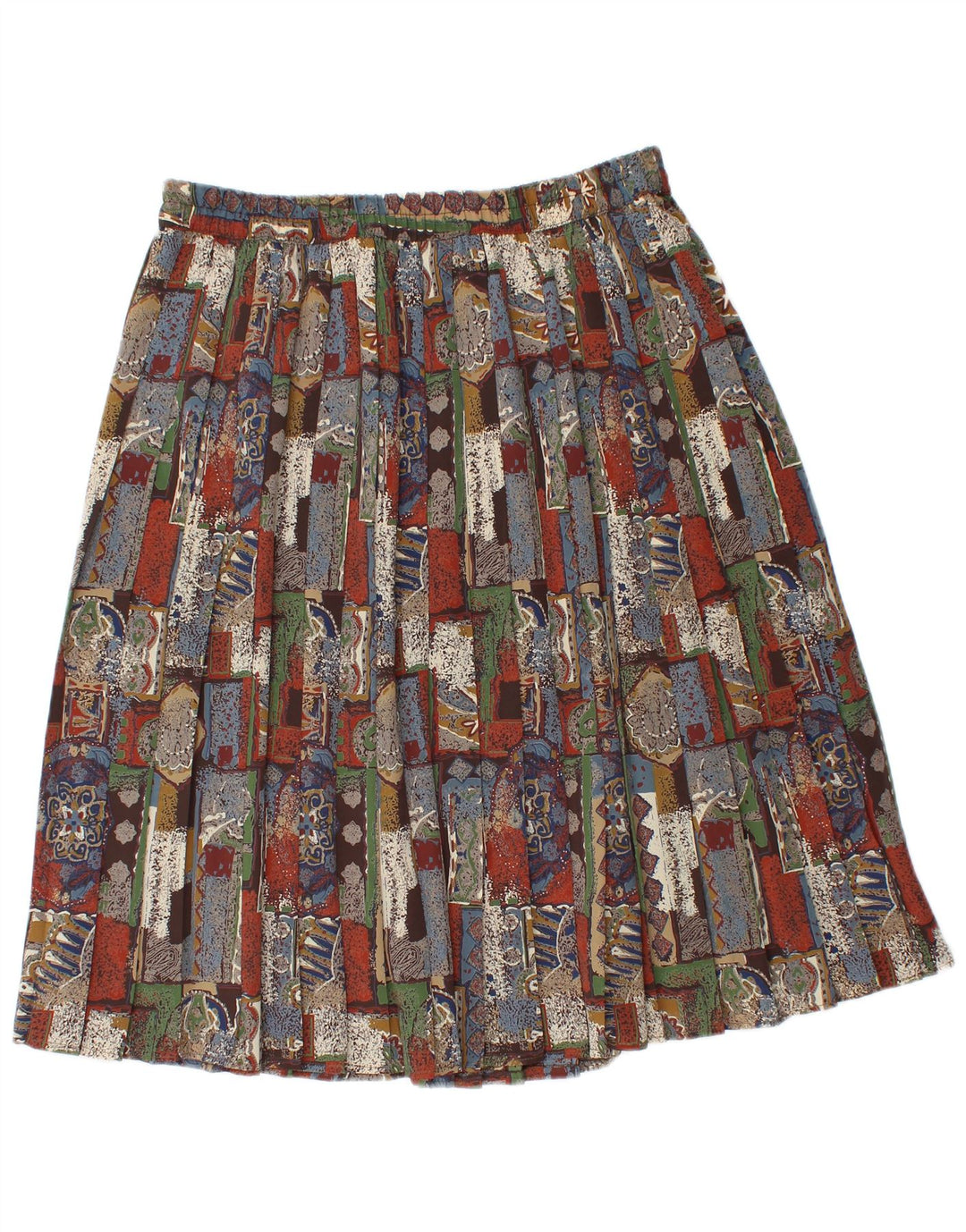 Gonna a pieghe Canda da donna a coltello EU 46 XL W32 Patchwork multicolore