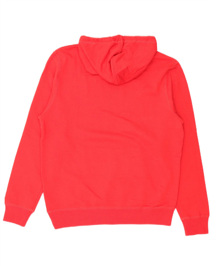 PUMA Mens Graphic Hoodie Jumper Large Red Cotton