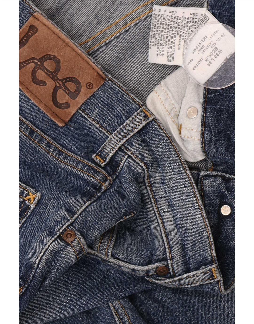 Jeans dritti da uomo Lee Brooklyn W33 L30 cotone blu
