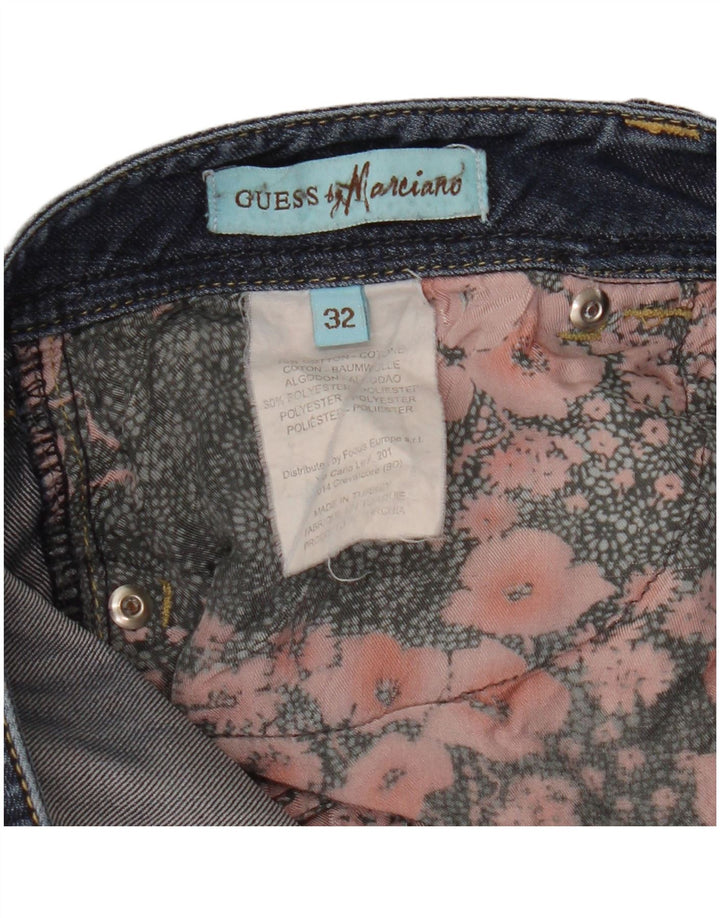 Jeans GUESS Donna marciano Slim W32 L26 Blu Navy Cotone