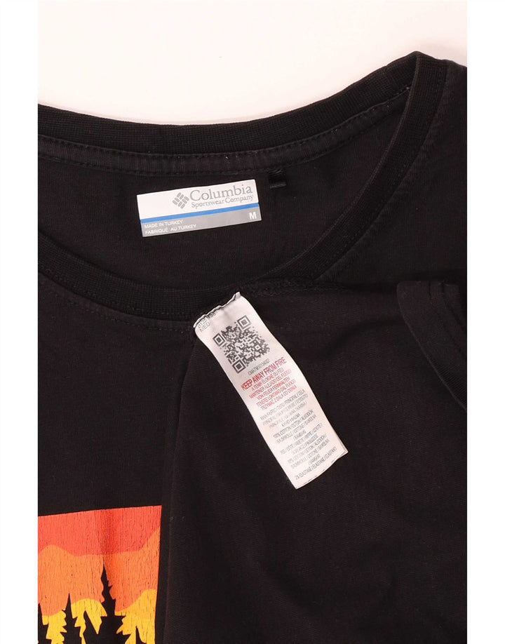 T-shirt grafica da uomo Columbia Top in cotone nero medio