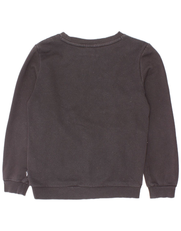 Felpa grafica da ragazzo Puma 7-8 anni in cotone nero