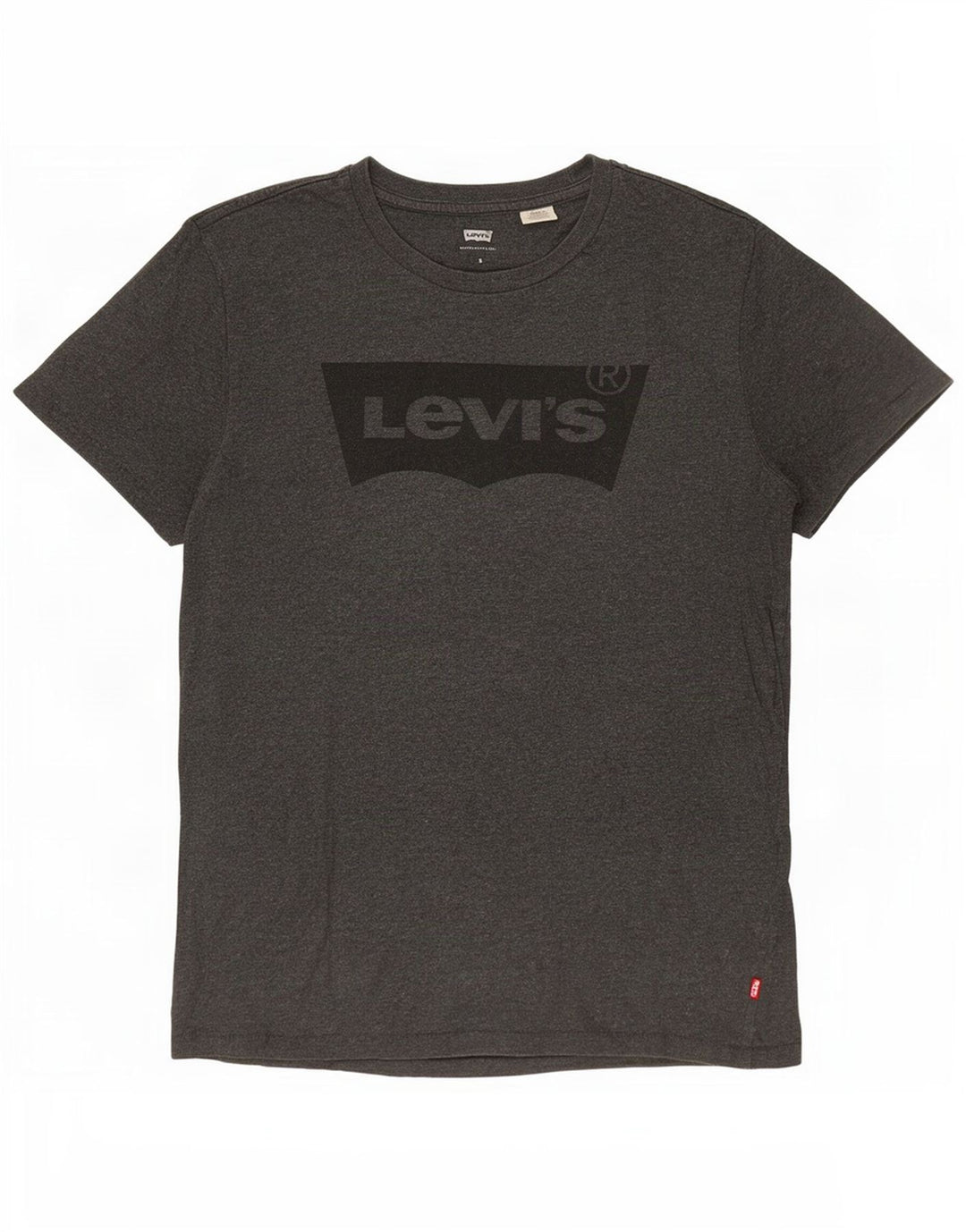 T-shirt grafica da uomo Levi's Top in cotone chiazzato grigio piccolo