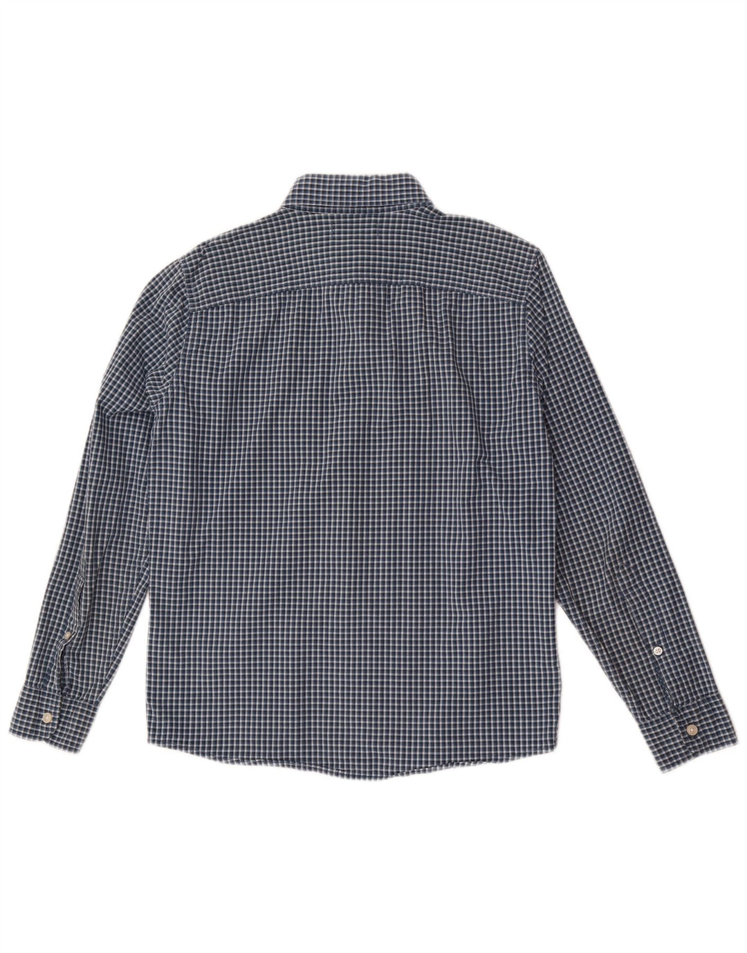 Camicia Hollister da uomo Small in cotone a quadretti blu navy