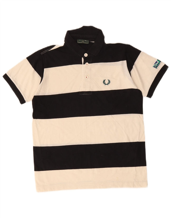 Polo Rugby Fred Perry da Ragazzo 9-10 Anni a Righe Nere