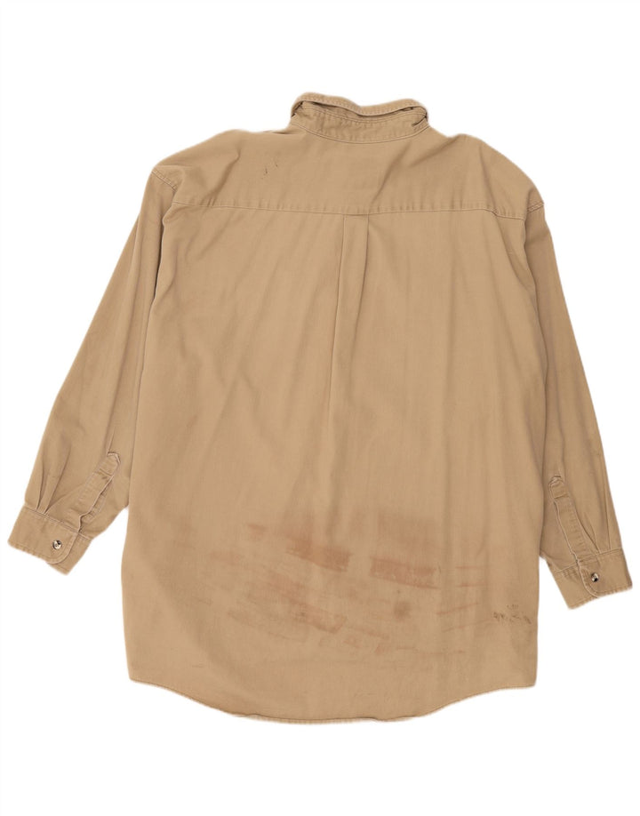 Camicia alta da uomo Wrangler 3XL cotone beige