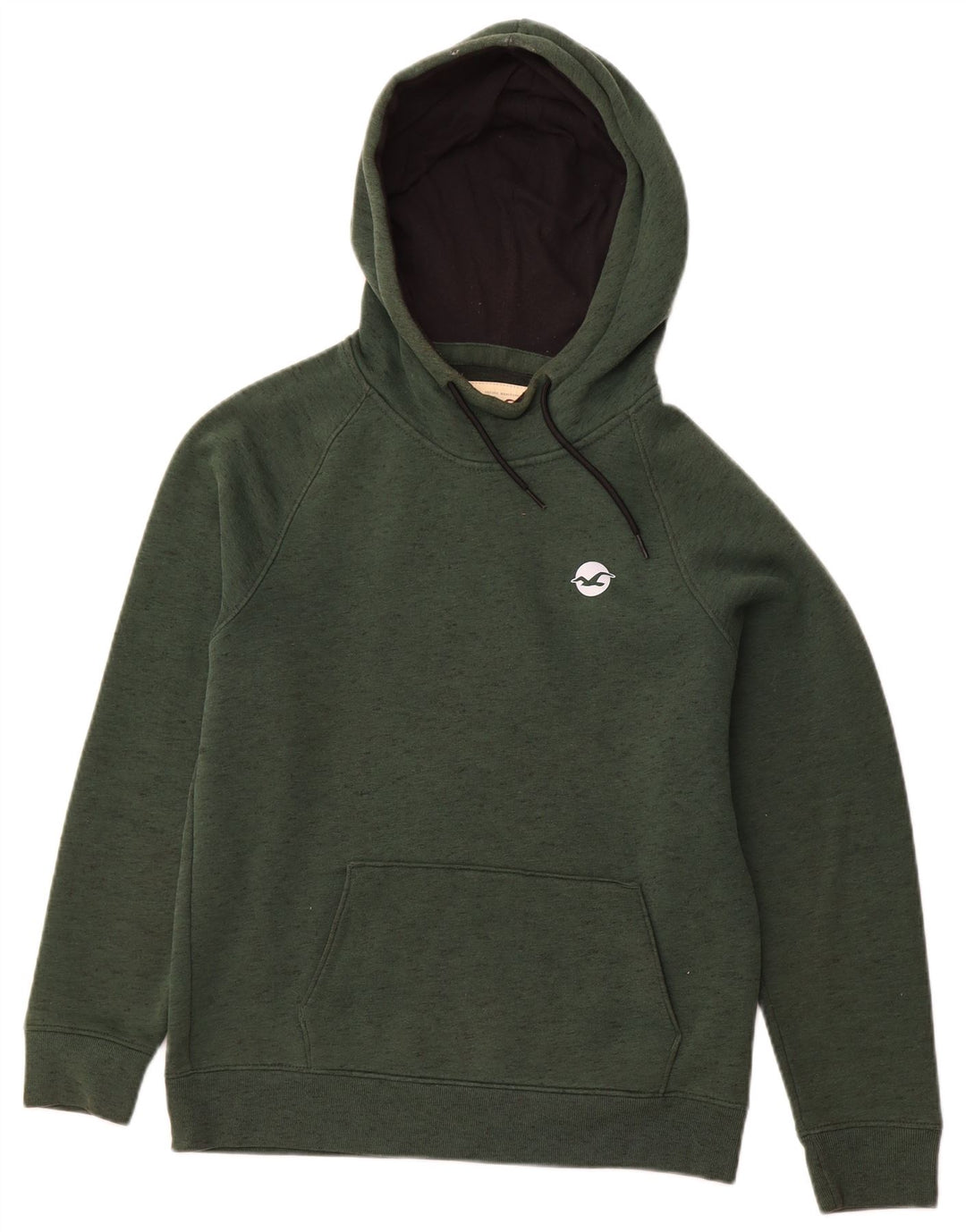 Maglione con cappuccio da uomo HOLLISTER piccolo in cotone chiazzato verde