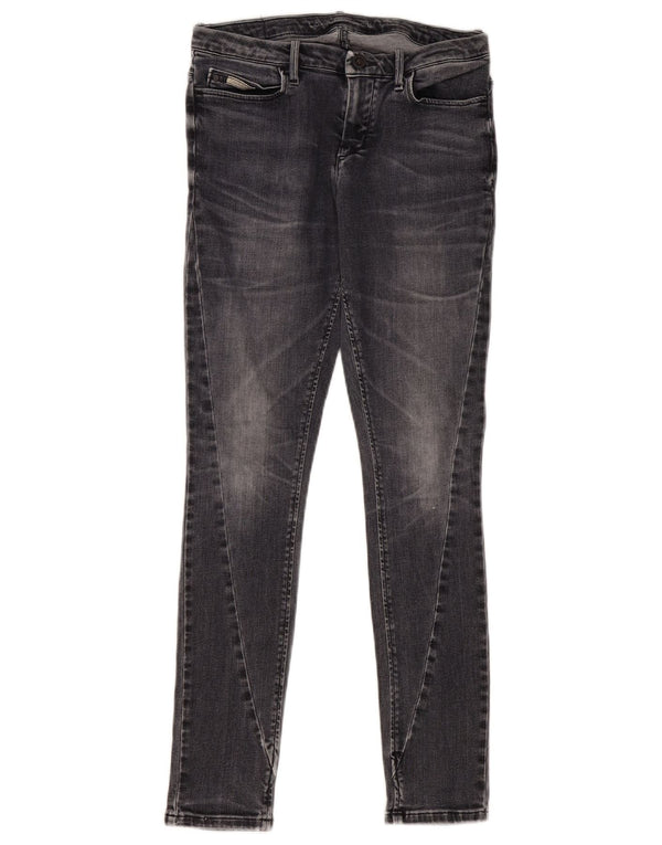 Jeans slim da donna Calvin Klein W26 L29 cotone grigio