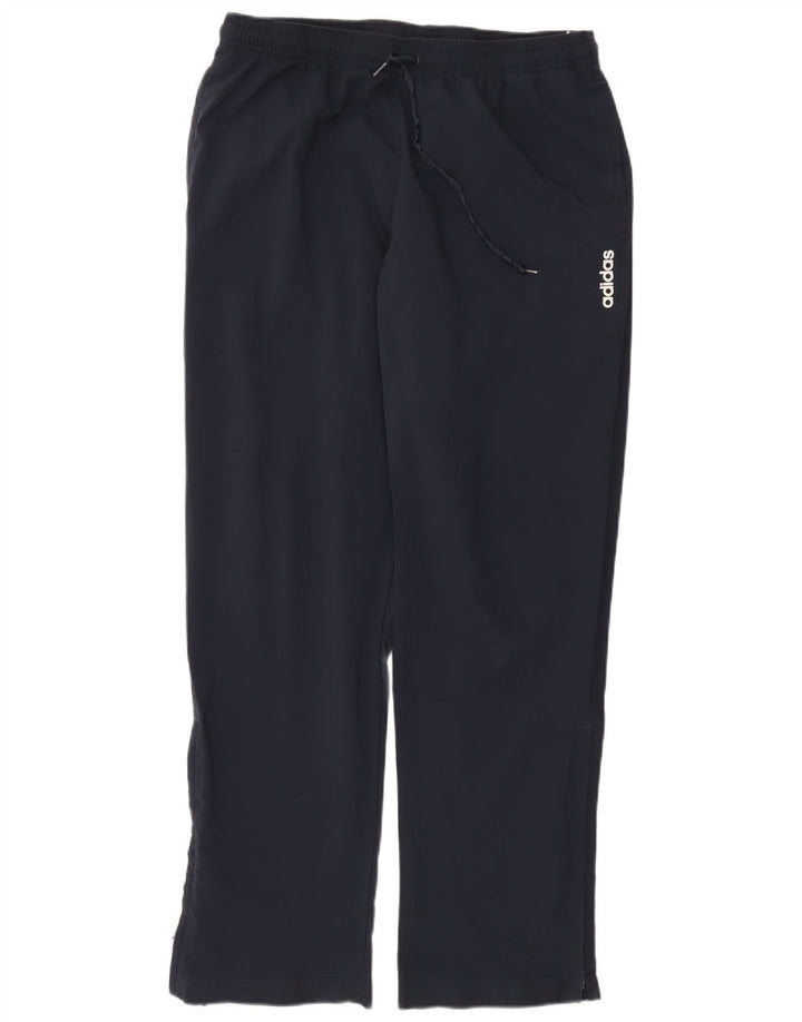 Pantaloni da tuta da uomo Adidas Large in poliestere blu navy