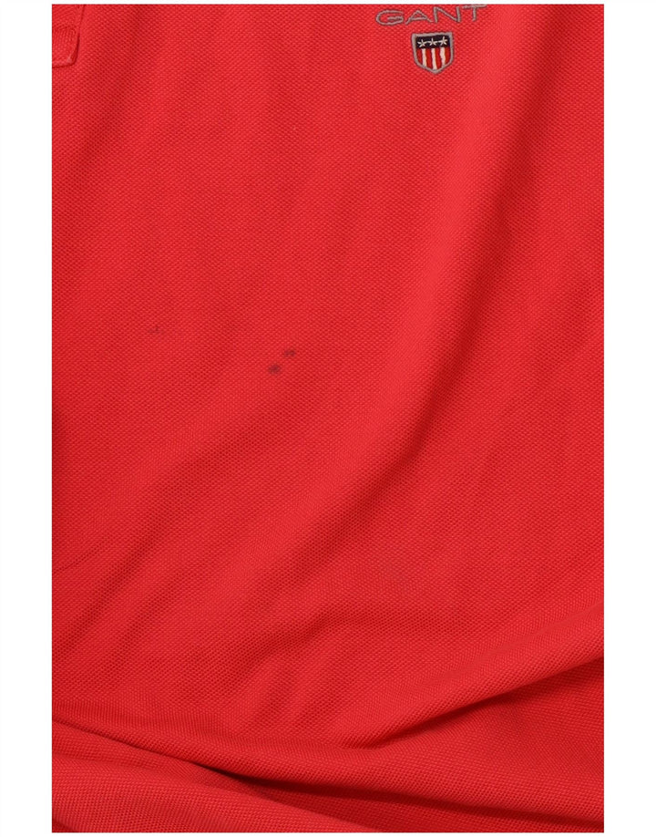Polo GANT da uomo regolare 4XL in cotone rosso