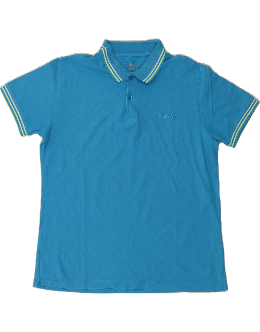 LOTTO Mens Polo Shirt XL Blue Vintage Lotto and Second-Hand Lotto from Messina Hembry 