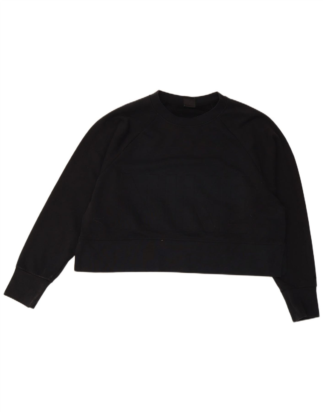Felpa oversize con grafica Nike Dri Fit da donna, taglia UK 14, media, nera
