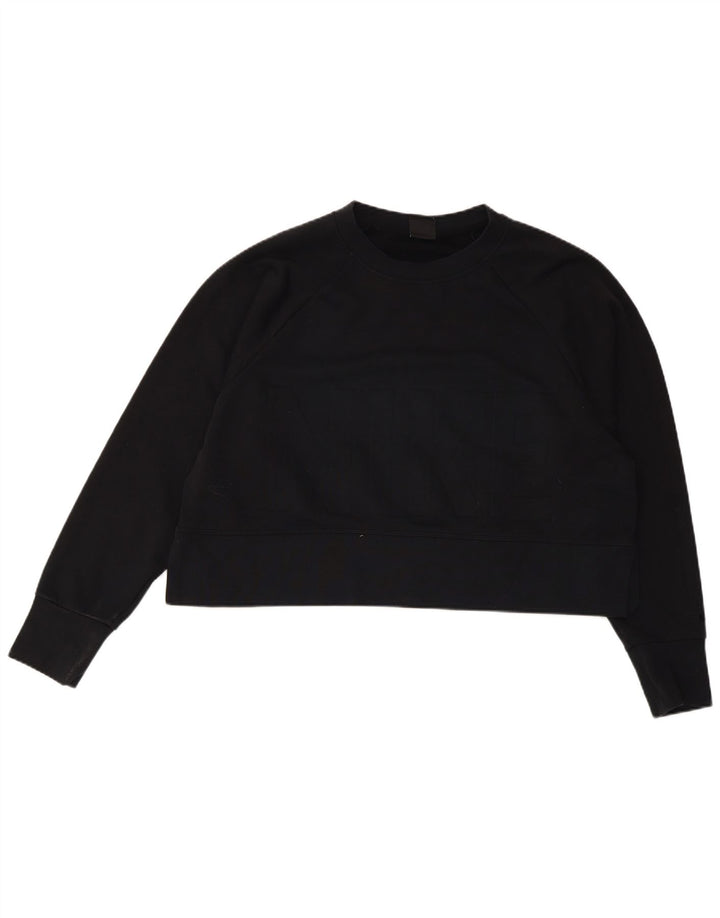 Felpa oversize con grafica Nike Dri Fit da donna, taglia UK 14, media, nera