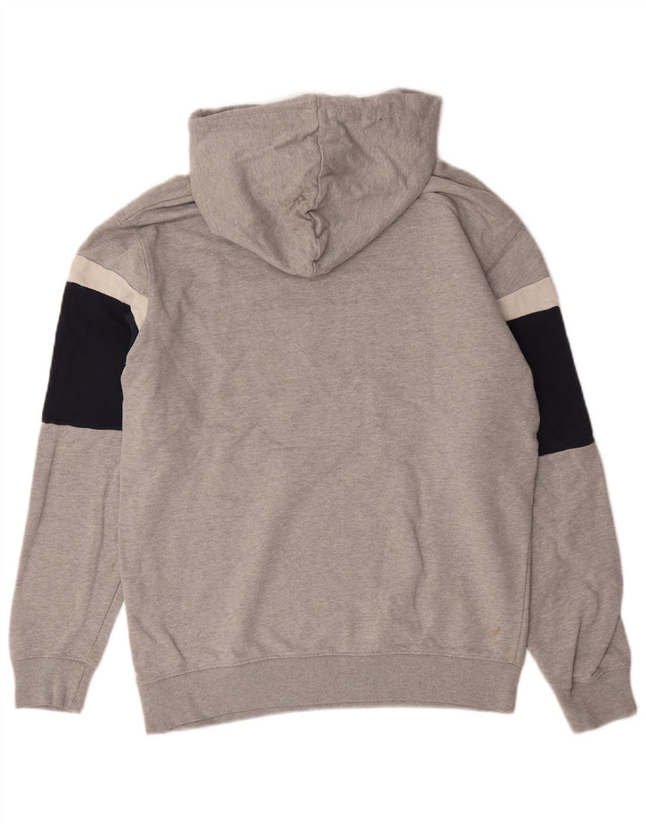 Maglione con cappuccio da uomo Zara piccolo in cotone color block grigio