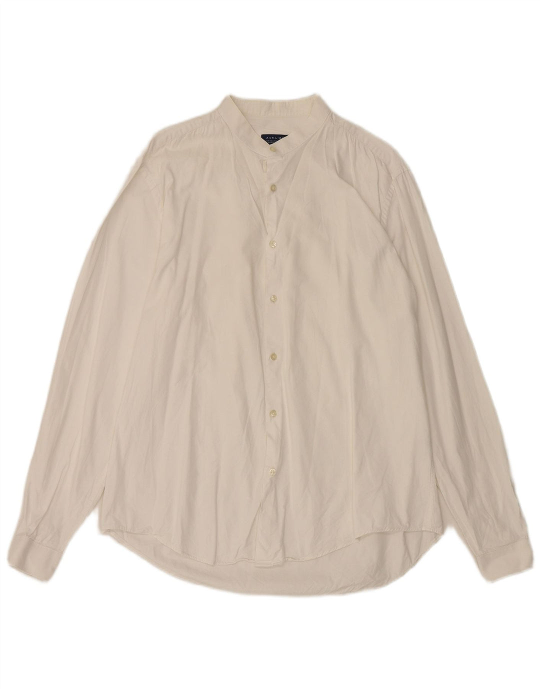 Camicia Zara da uomo slim fit XL in cotone bianco