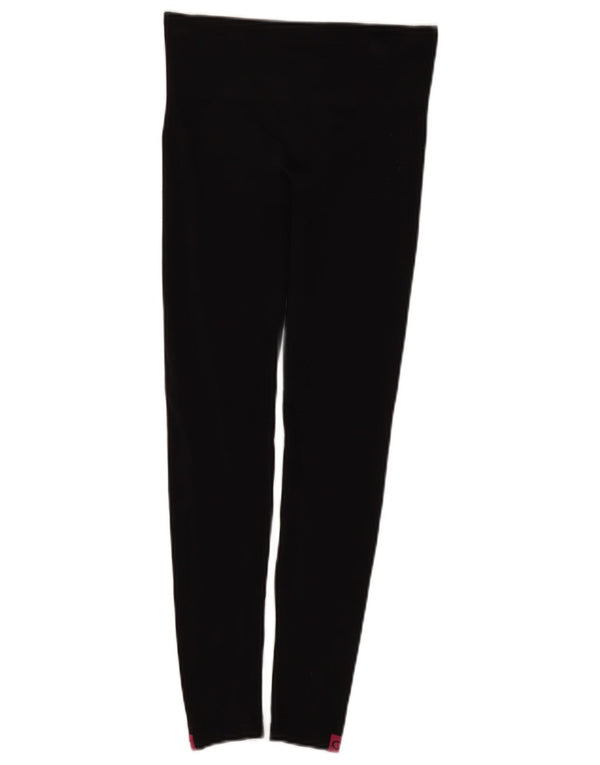 Leggings grafici da donna Calvin Klein UK 8 Small Nero Poliammide