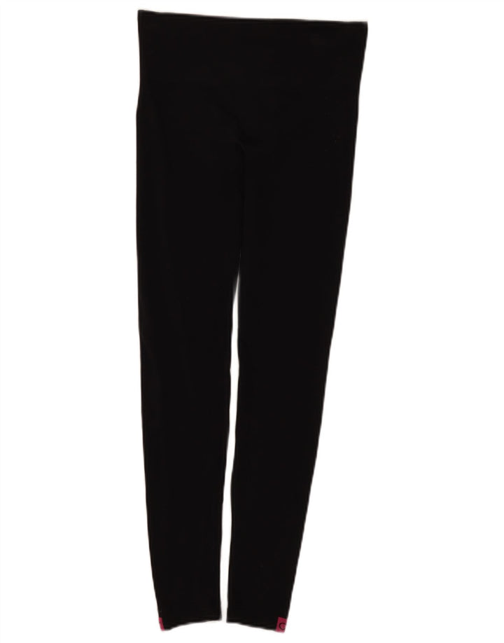 Leggings grafici da donna Calvin Klein UK 8 Small Nero Poliammide