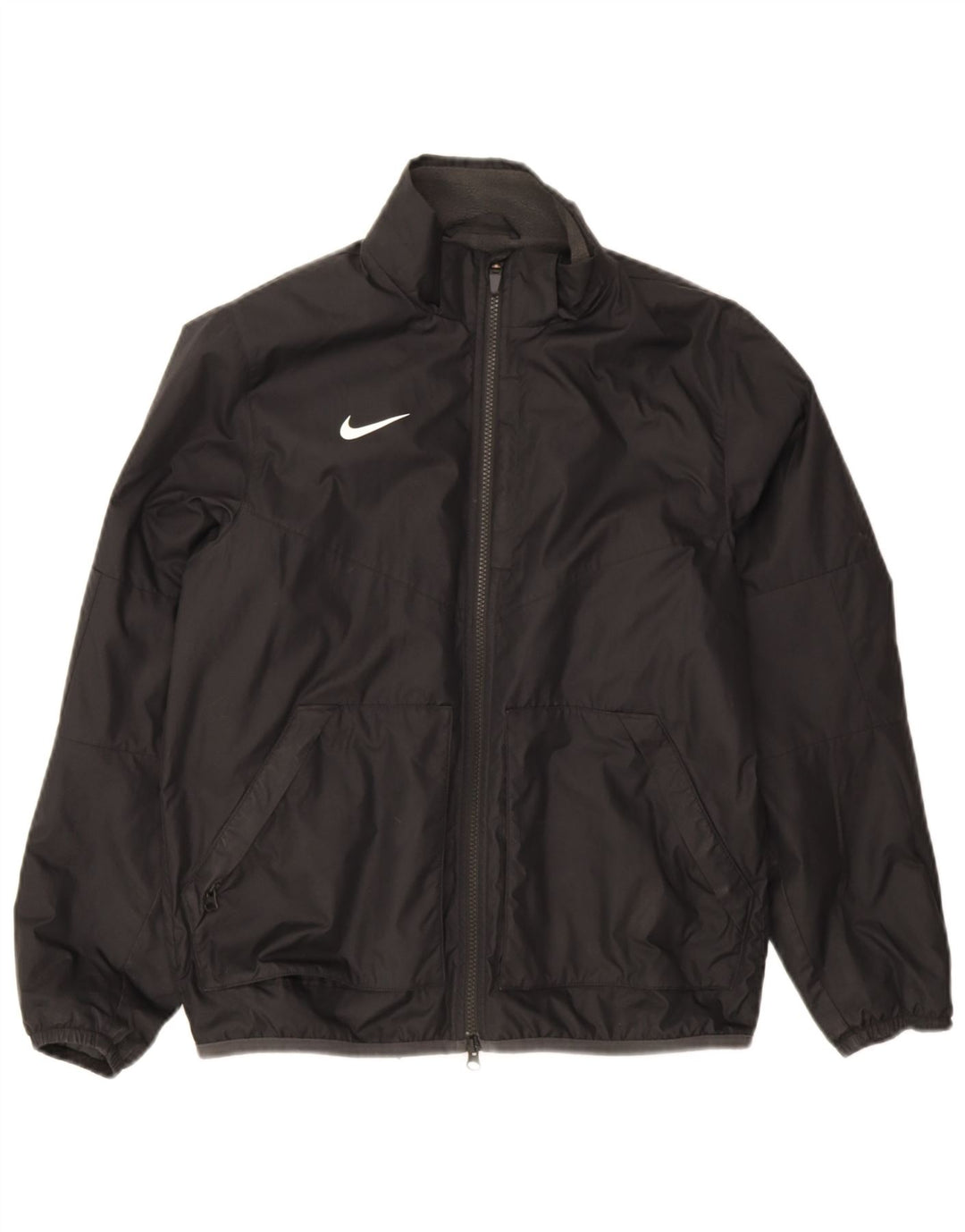 Giacca a vento Nike da bambino, 12-13 anni, grande, nera, in poliestere