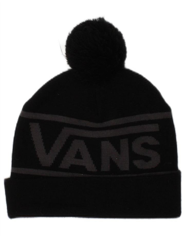 Berretto da uomo in maglia grafica Vans, taglia unica, in acrilico color block nero