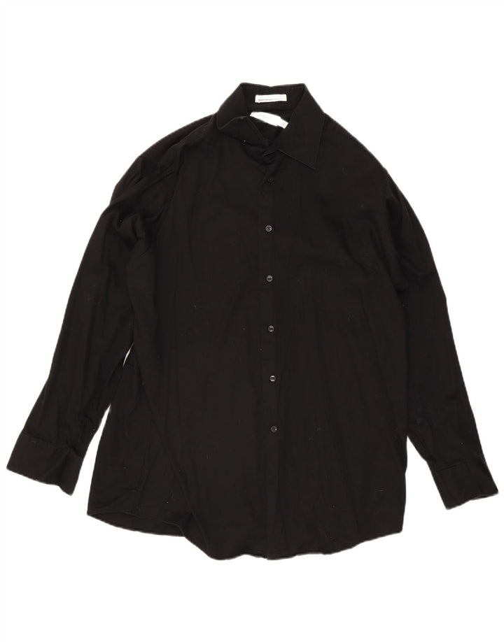 Camicia da uomo Calvin Klein taglia 16 grande cotone nero