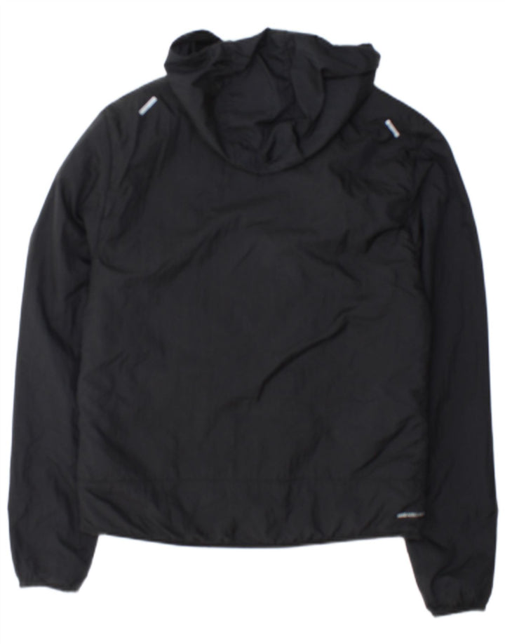 Giacca imbottita con cappuccio da corsa Nike da donna UK 10 piccola in nylon nero