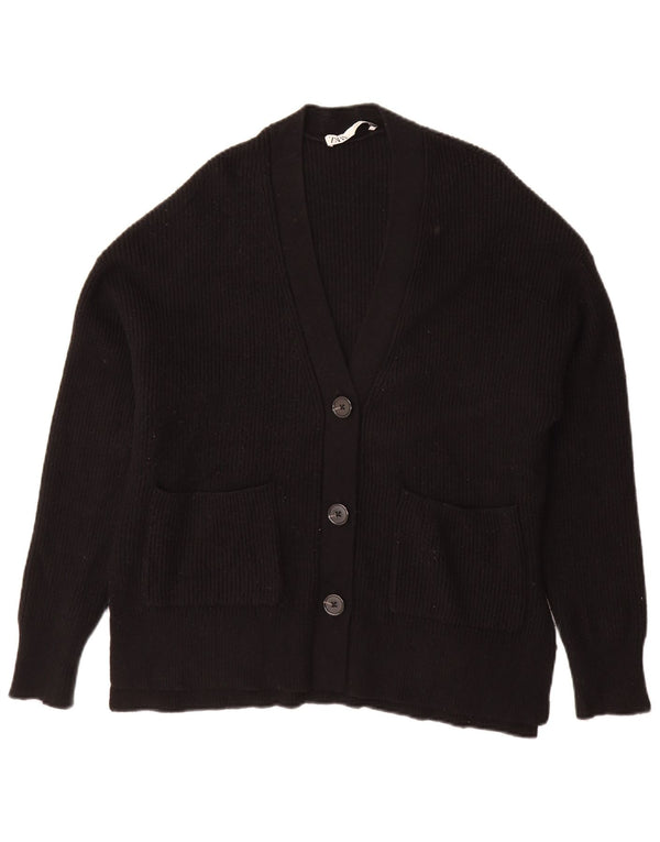 Maglione cardigan oversize da donna Zara UK 10 piccolo nero