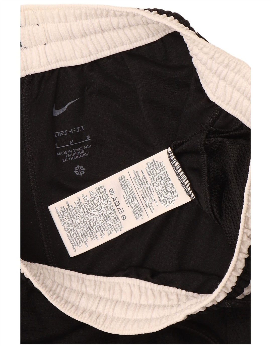 Pantaloncini sportivi Nike Dri Fit da uomo, colore nero medio, in poliestere color block