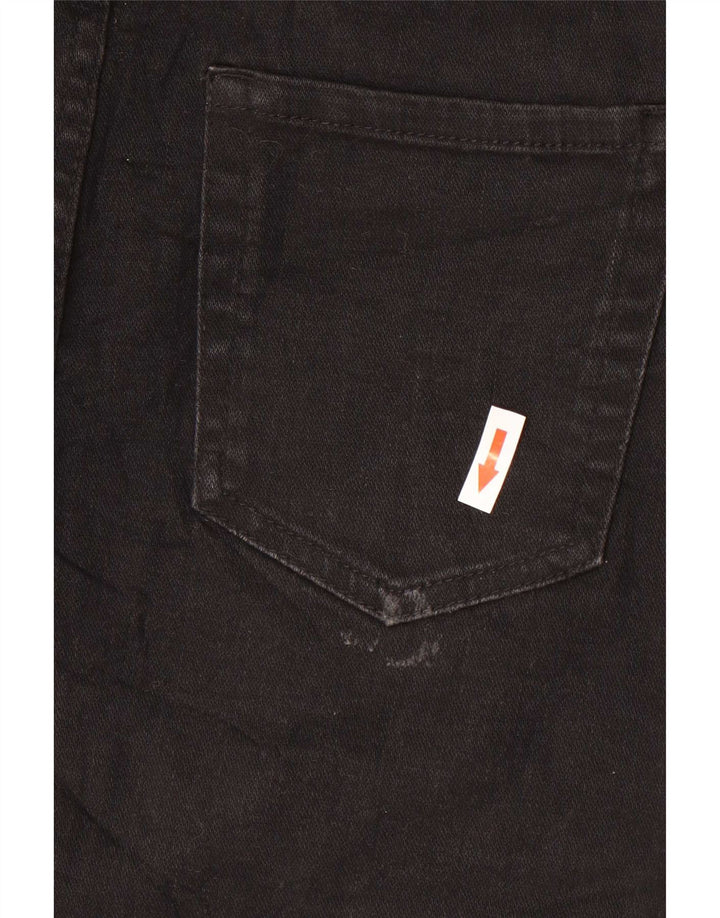 Mini gonna di jeans Zara da donna media W28 nera