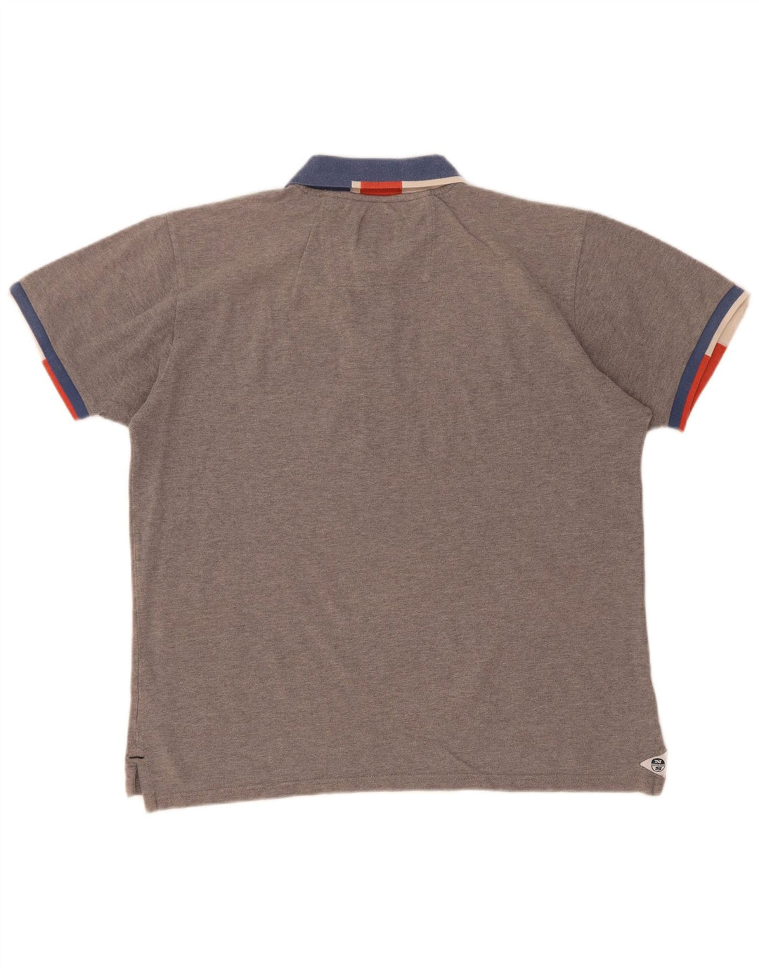 Polo da uomo North Sails Large in cotone color block grigio