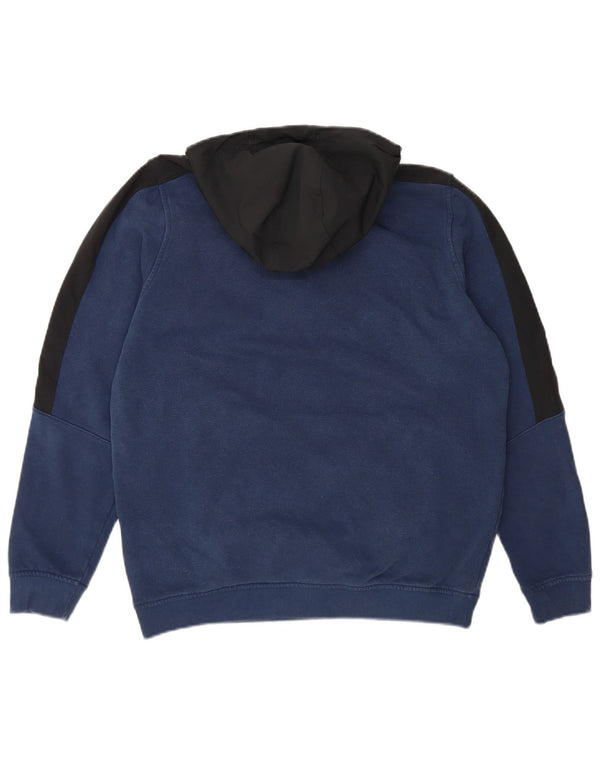 Felpa con cappuccio grafica da uomo Under Armour, blocco colore blu navy medio