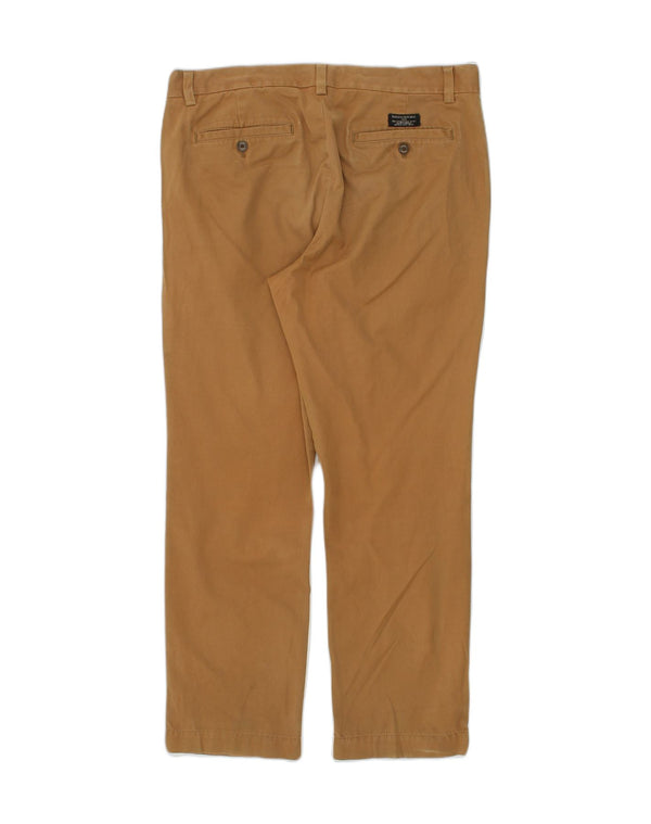 Pantaloni chino dritti Aiden da uomo W34 L30 in cotone beige REPUBBLICA BANANA
