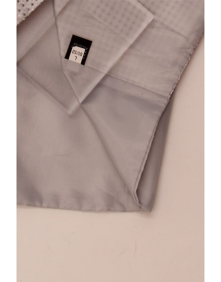VINTAGE Mens Waistcoat IT 50/52 Large Grey Spotted Polyester Vintage Vintage and Second-Hand Vintage from Messina Hembry 