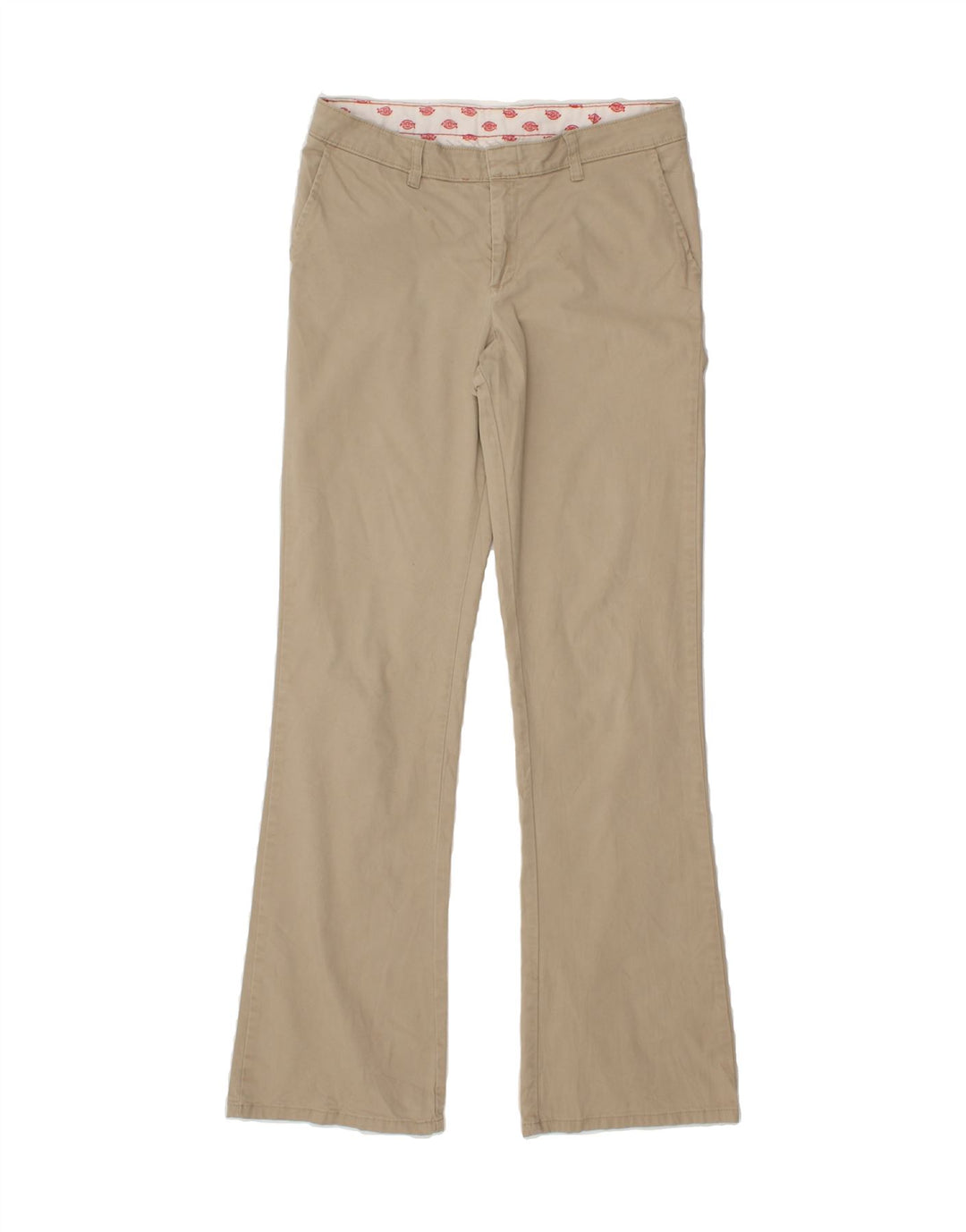 DICKIES Womens Bootcut Slim Chino Trousers W30 L32 Beige Vintage Dickies and Second-Hand Dickies from Messina Hembry 