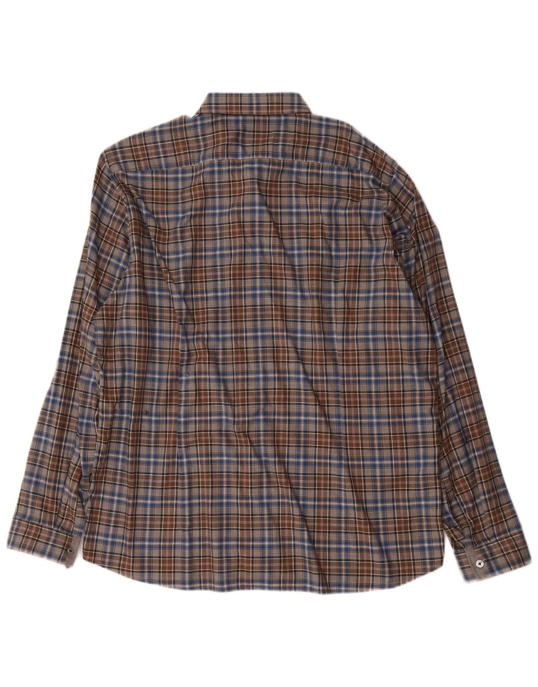 Camicia Hugo Boss da uomo vestibilità regolare XL cotone a quadri marrone