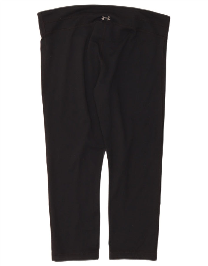 Leggings Capri da donna Under Armour UK 16 grande poliestere nero