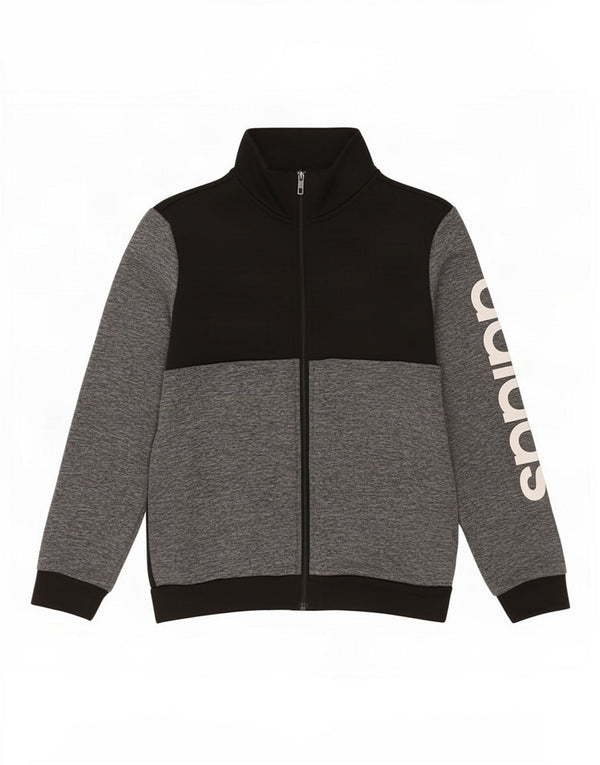 Giacca da ginnastica grafica da ragazzo Adidas 11-12 anni Colorblock nera