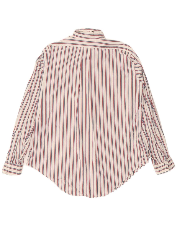 BROOKS BROTHERS Camicia da uomo taglia 17 XL in cotone a righe bianche