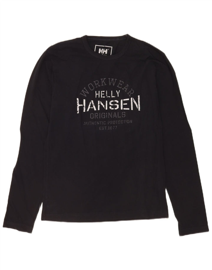 Helly Hansen Top grafico da uomo a maniche lunghe piccolo nero
