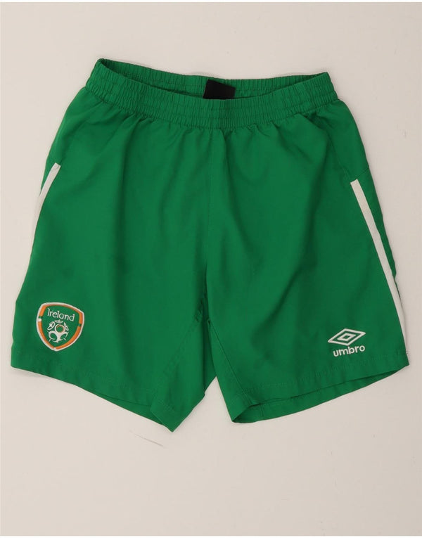 Pantaloncini sportivi Umbro da uomo Irlanda Graphic Regular Fit Small Green Colourblock