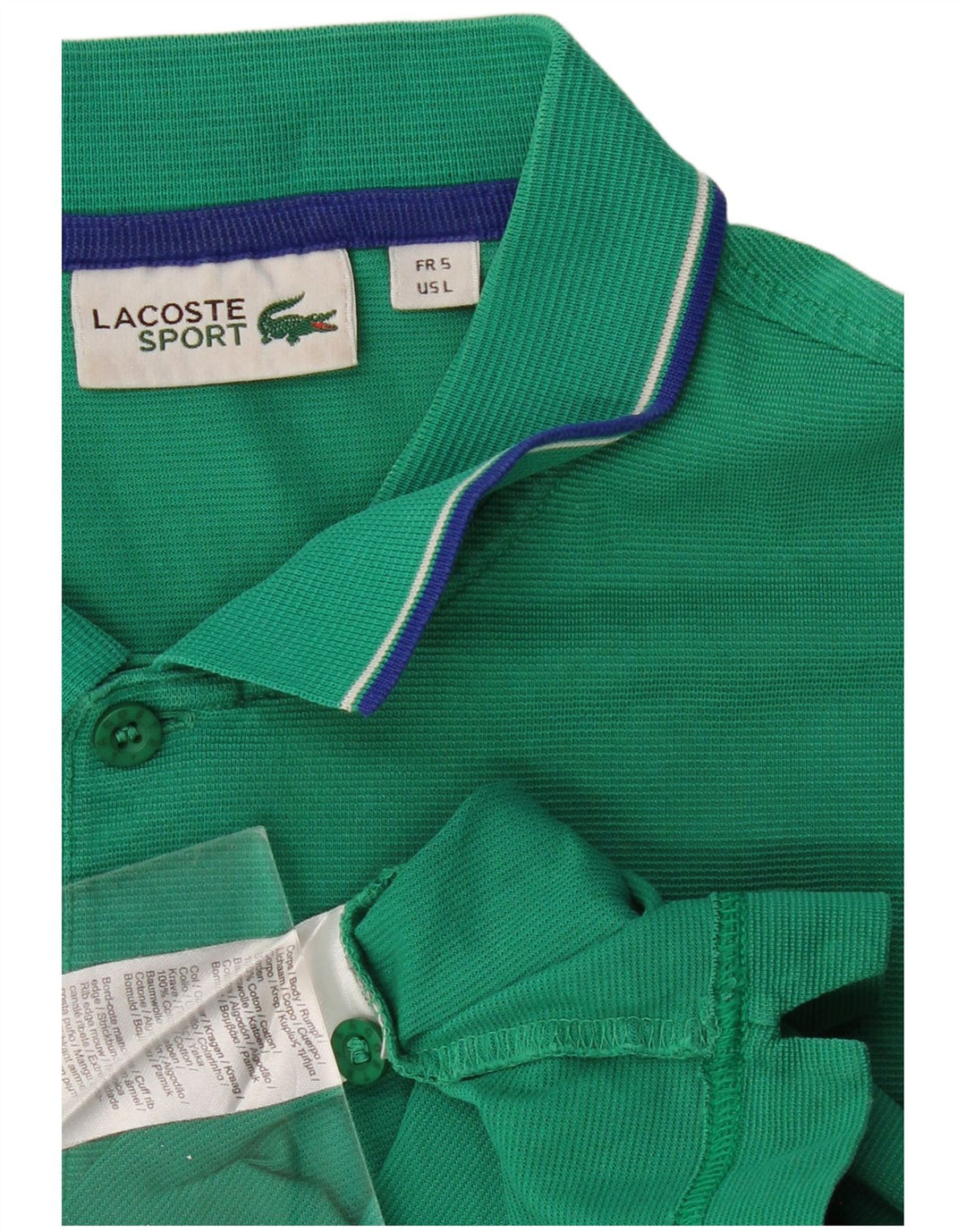 Polo da uomo LACOSTE taglia 5 grande in cotone verde