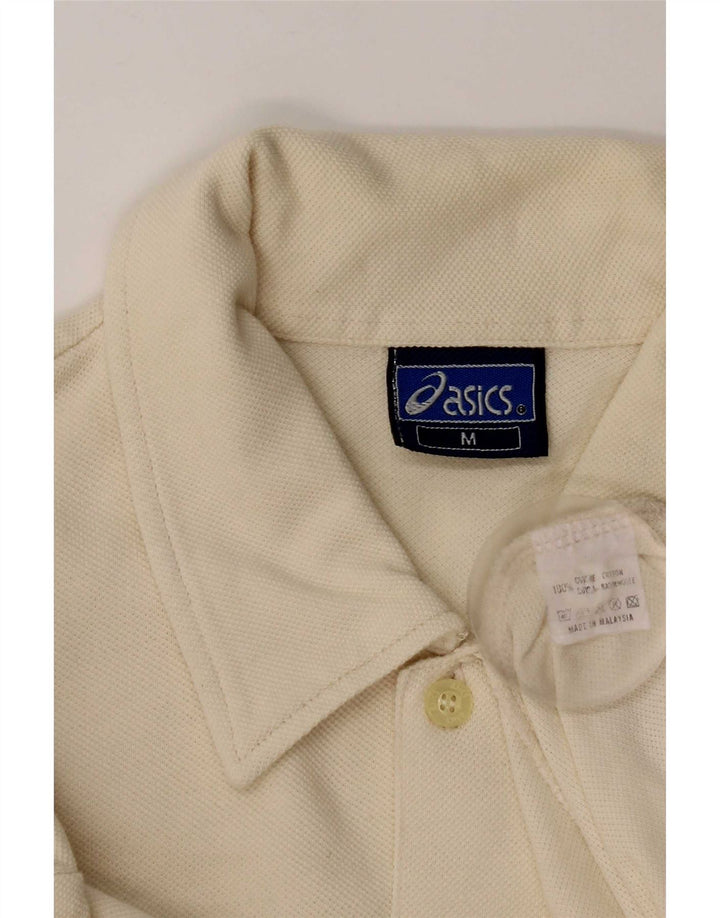 Camicia a maniche corte da uomo Asics in cotone giallo medio