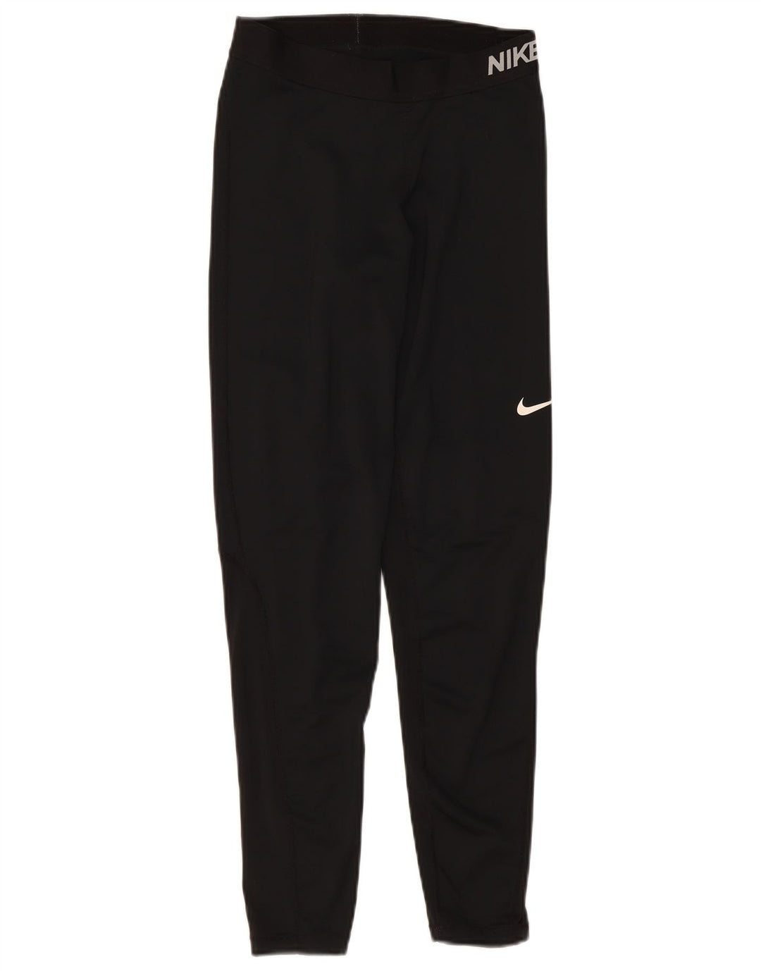 Leggings grafici Nike Dri Fit da donna UK 12 medio nero poliestere