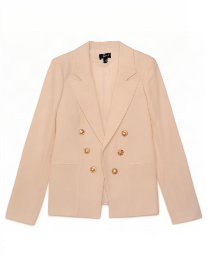 Giacca blazer aperta da donna Lipsy UK 10 piccola poliestere bianco