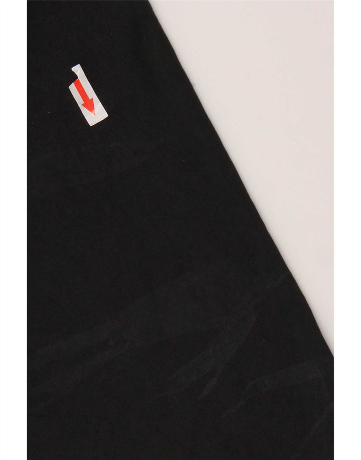 T-shirt grafica da uomo Adidas Top in cotone nero medio